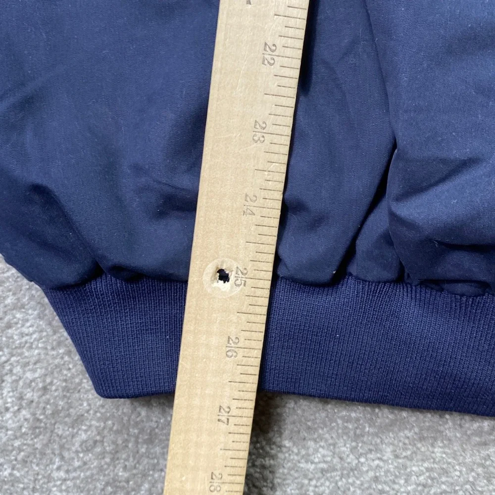 Vantage Villanova Pullover Windshirt Mens Large Navy Blue Embroidered Logo